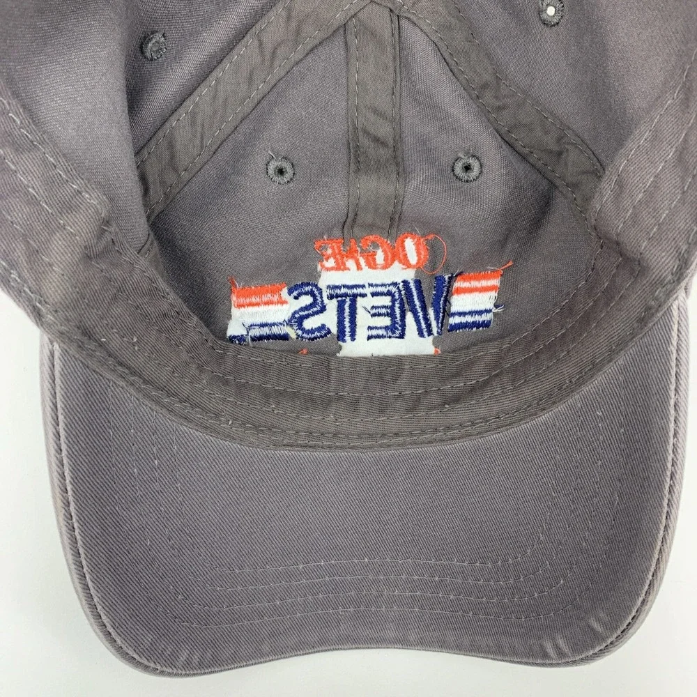 OG&E Vets Hat Gray Adjustable Strapback OSFM Adult Cap America Red White Blue
